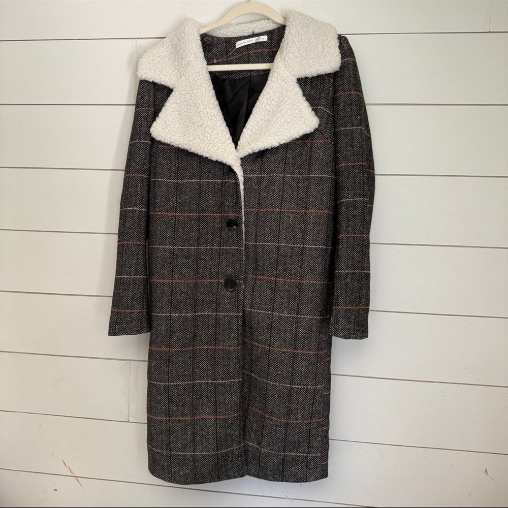 NWOT Altar’d state Opal Plaid Coat - Picture 5 of 12